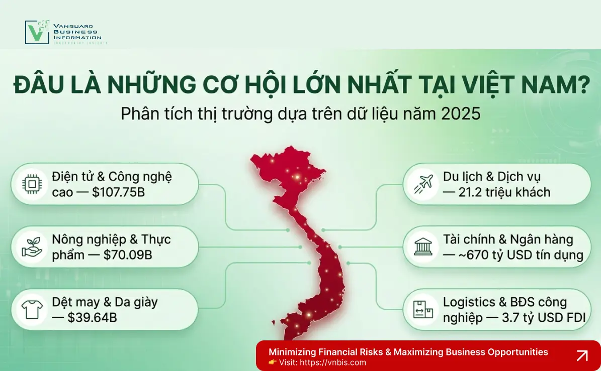 VIETNAM BUSINESS OPPORTUNITY MAP 2025: BỨC TRANH THỊ TRƯỜNG VÀ CÁC NGÀNH TRỌNG ĐIỂM
